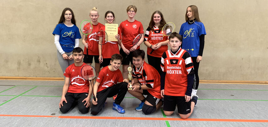 10 Teilnehmer der Schulkreismeisterschaften im Badminton